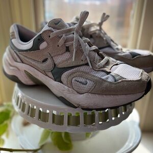 Women’s Nike AL8 White and Gray Sneakers